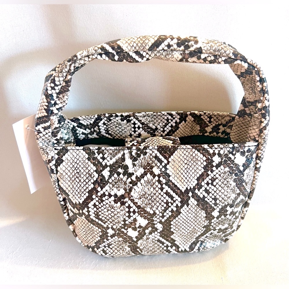 LOFT Faux Snakeskin Mini Bag